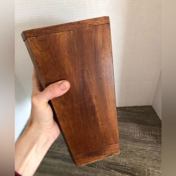 Handmade Wooden Rectangular Vase - Picture 1 of 12